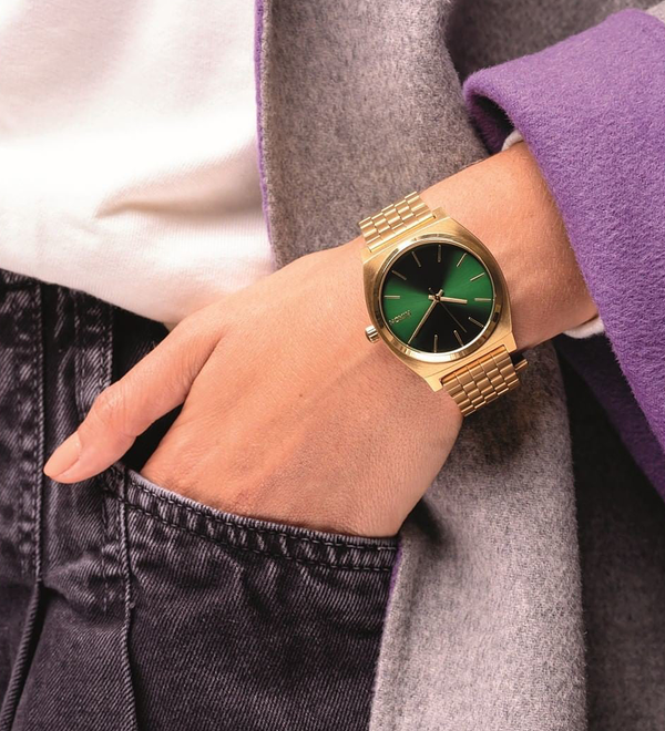 Time Teller Gold / Green Sunray