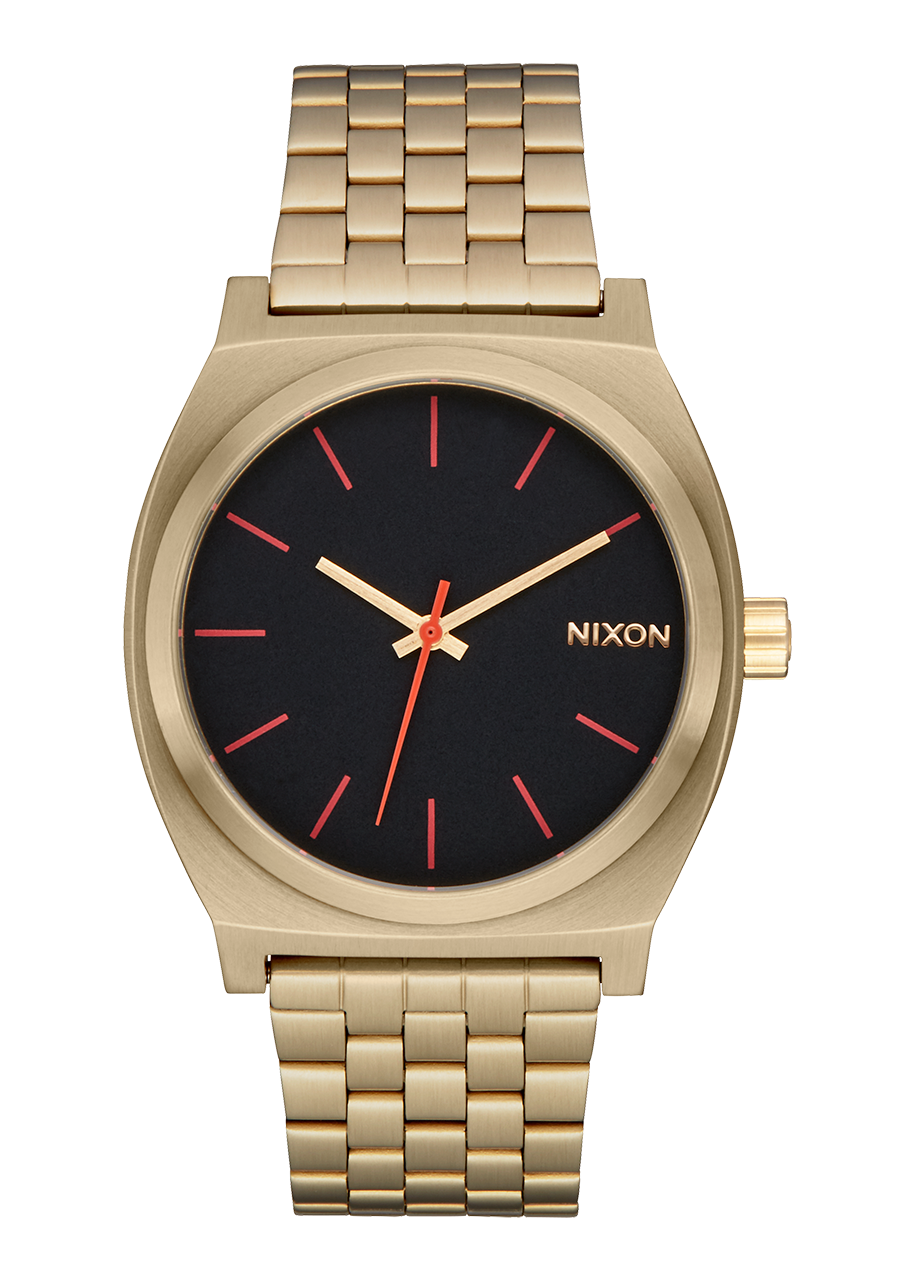 Time Teller Yellow Gold / Black / Red View 1