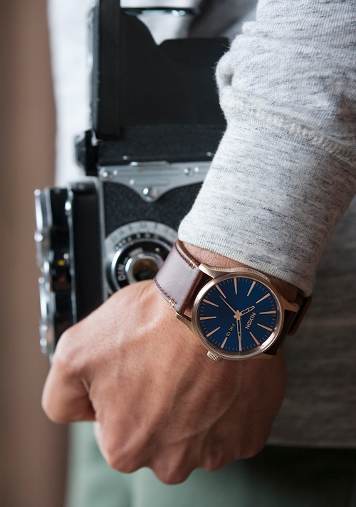 Sentry Leather Matte Black / Gold