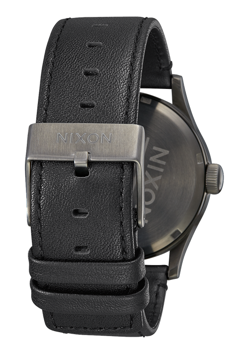 Sentry Leather Gunmetal / Black