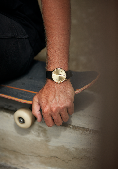 Porter Leather All Black / Gold