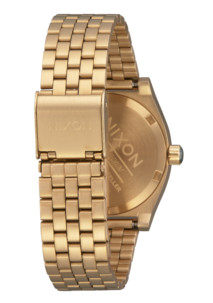 Medium Time Teller Gold / Green Sunray View 3
