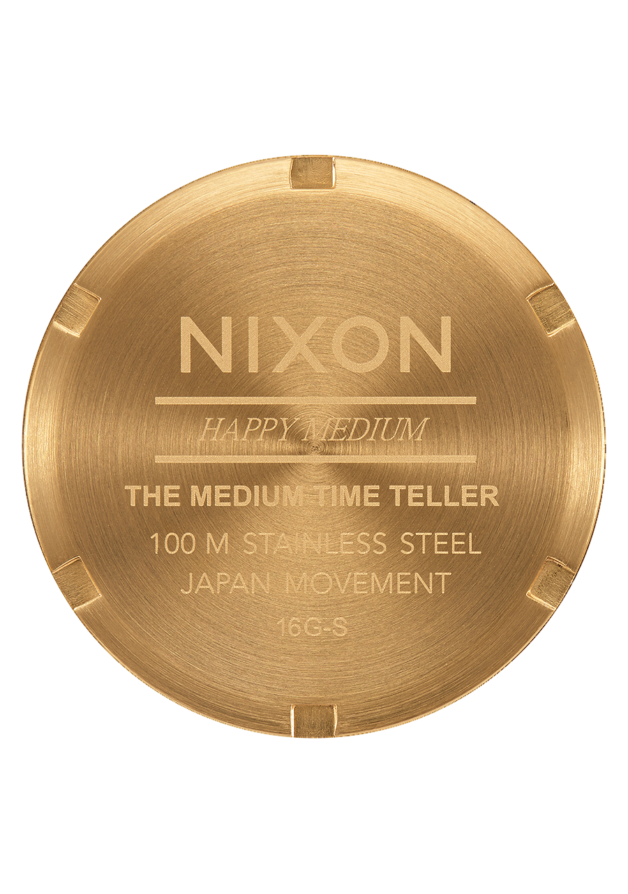 Medium Time Teller Gold / Green Sunray View 4