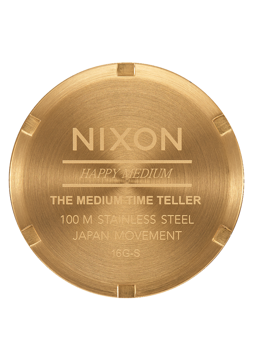 Medium Time Teller Gold / Green Sunray