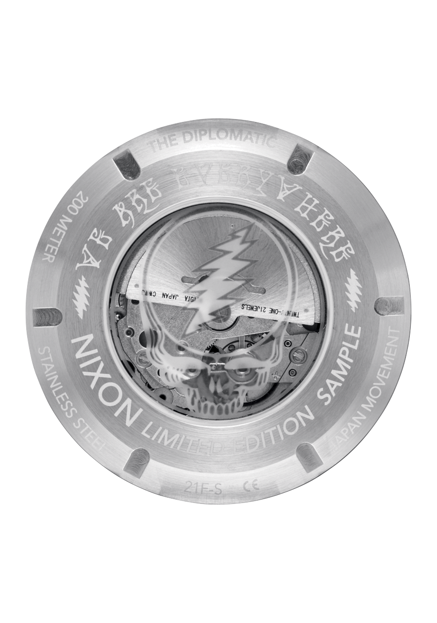 Grateful Dead Diplomatic Silver Black Green View 4
