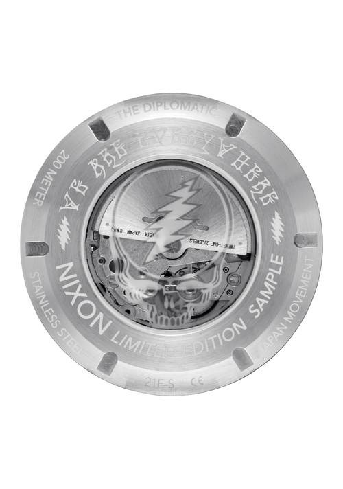 Grateful Dead Diplomatic Silver Black Green