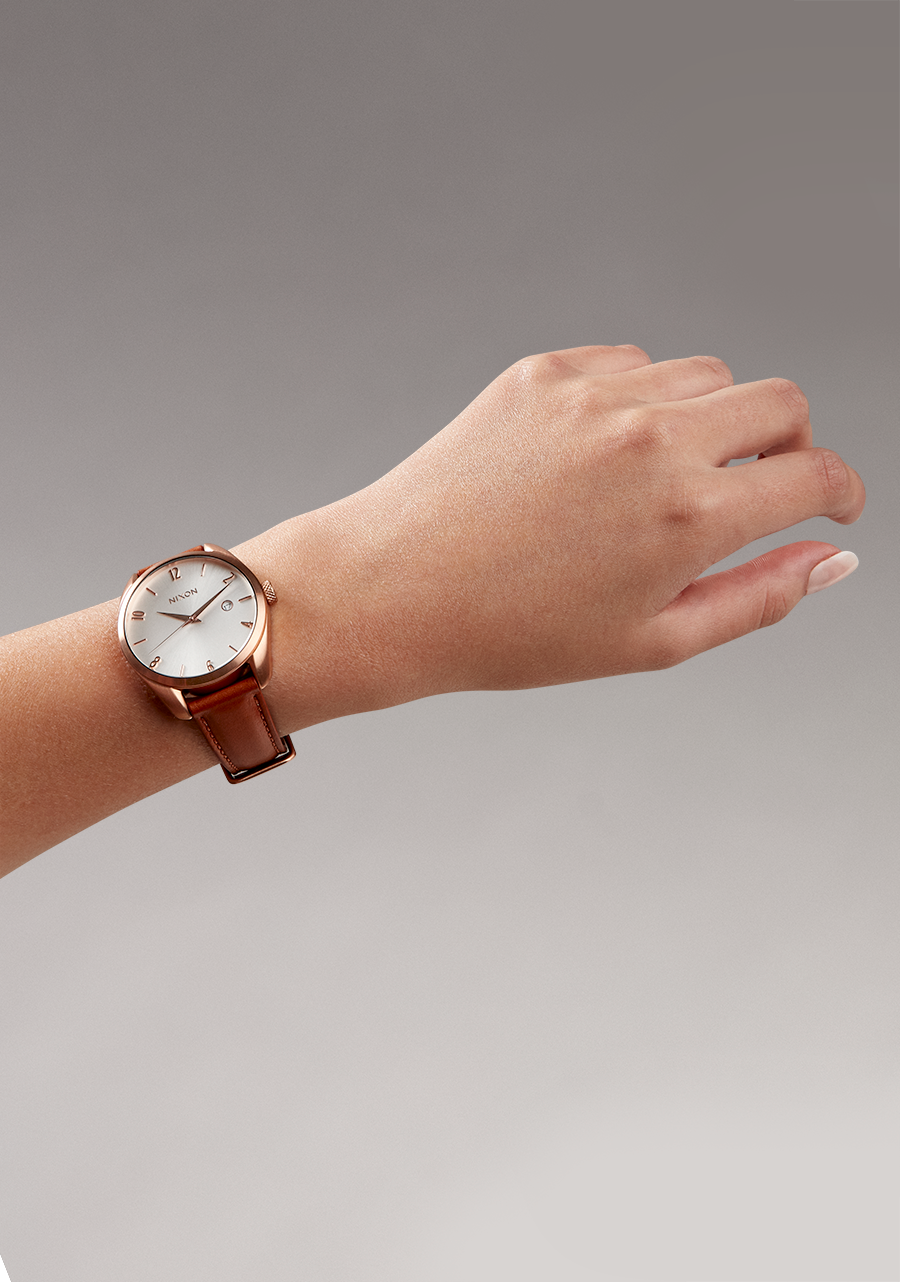 Thalia Leather Rose Gold / White View 5
