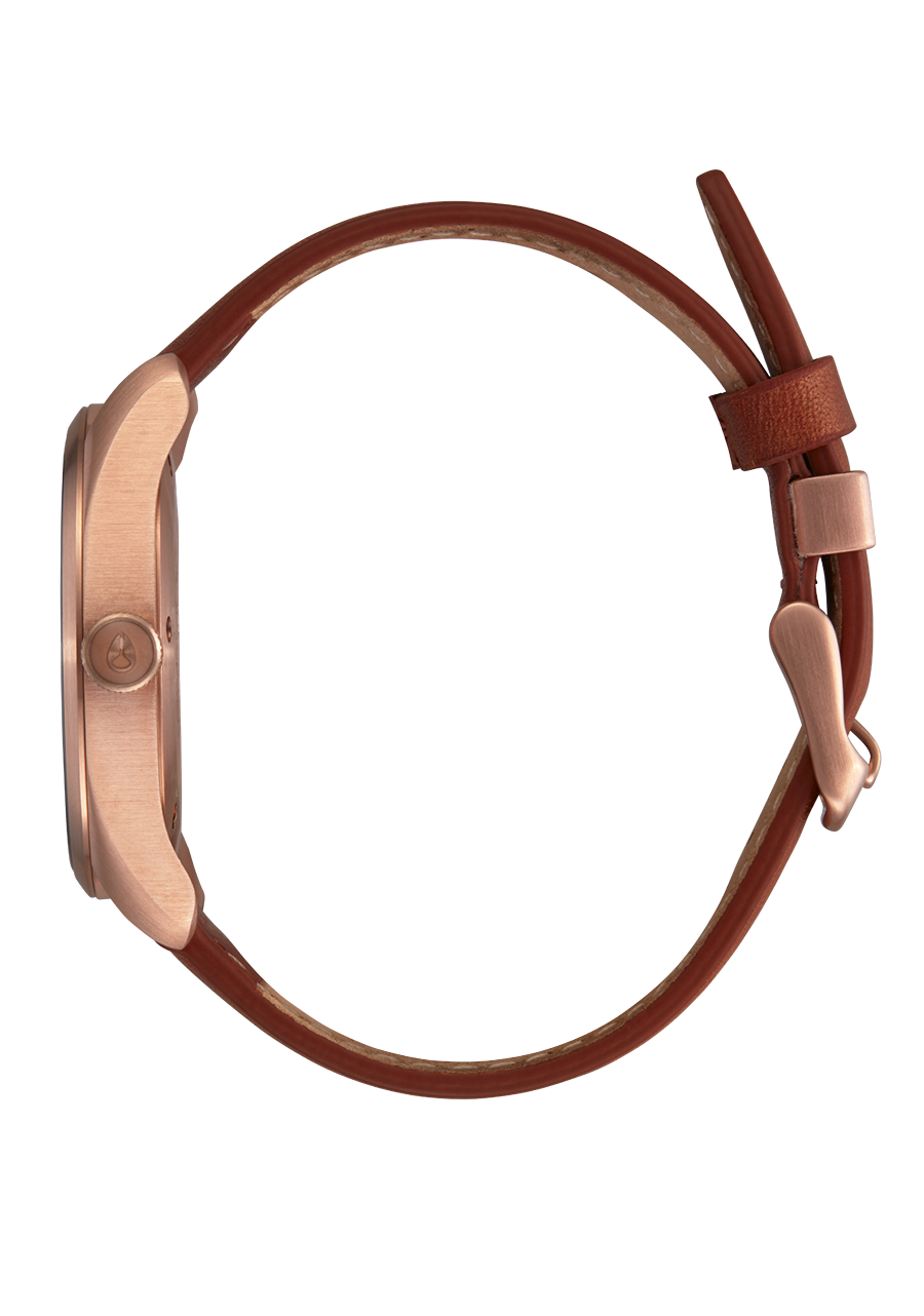 Thalia Leather Rose Gold / White View 2