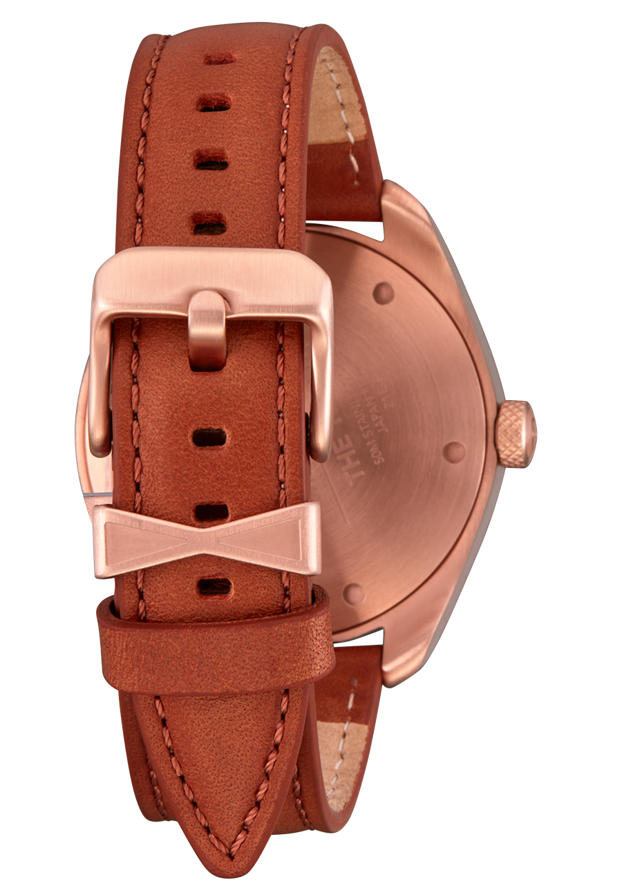Thalia Leather Rose Gold / White View 3