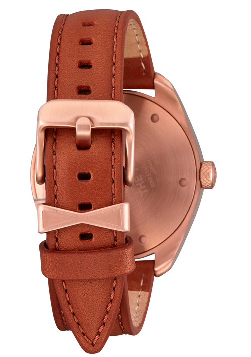Thalia Leather Rose Gold / White