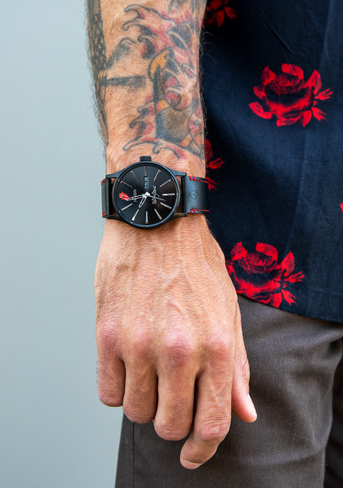 Rolling Stones Sentry Leather All Black