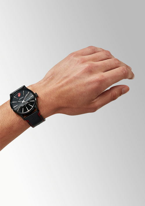 Rolling Stones Sentry Leather All Black
