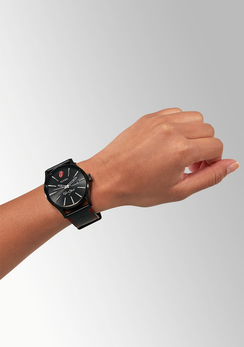 Rolling Stones Sentry Leather All Black