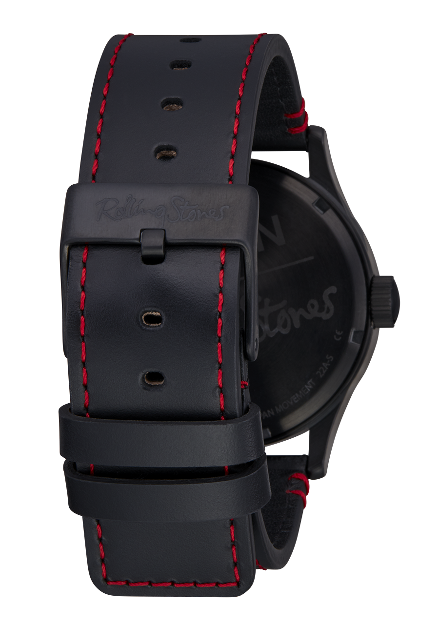 Rolling Stones Sentry Leather All Black View 4