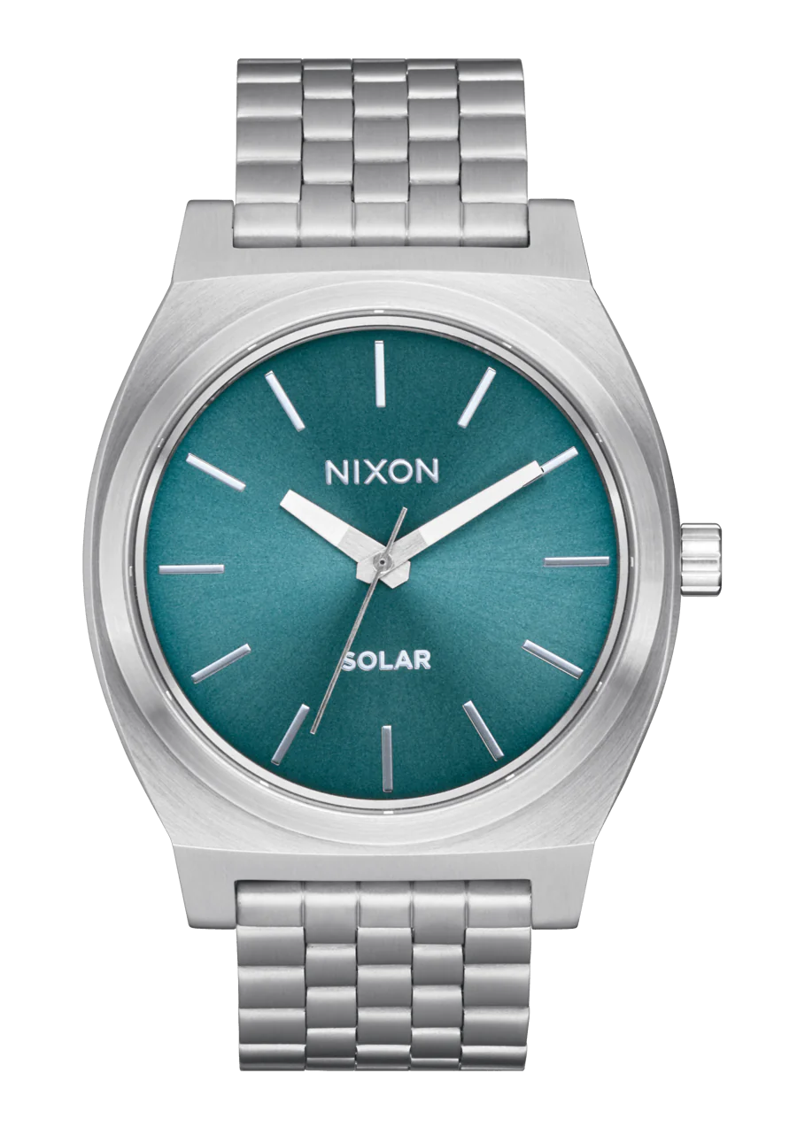 Time Teller Solar Silver / Dusty Blue Sunray View 1