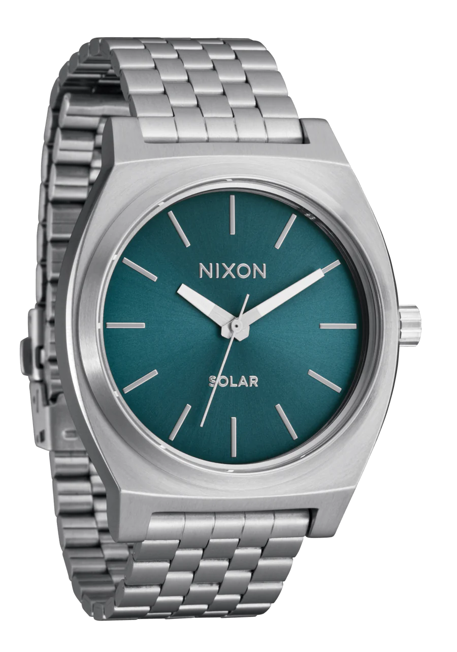 Time Teller Solar Silver / Dusty Blue Sunray View 2