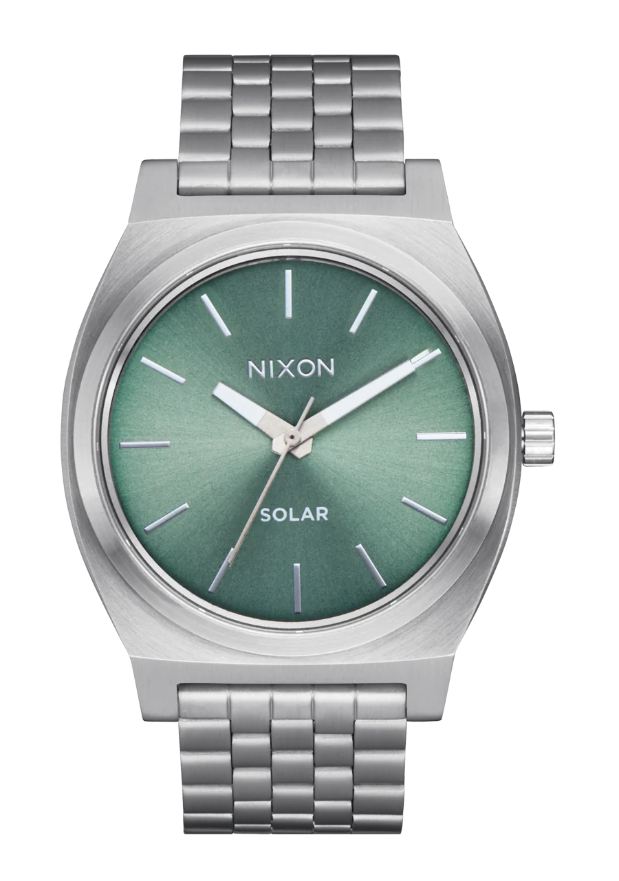 Time Teller Solar Silver / Jade Sunray View 1