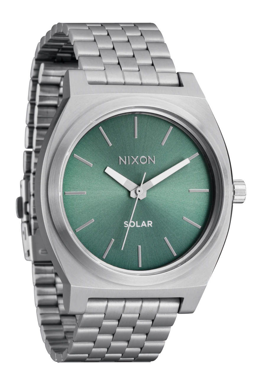 Time Teller Solar Silver / Jade Sunray View 2