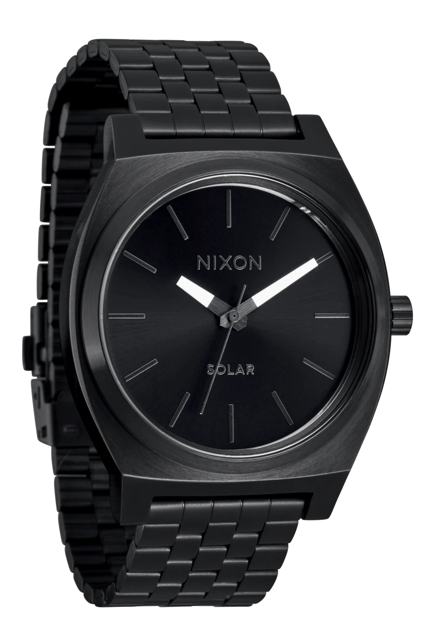 Time Teller Solar All Black / White View 2