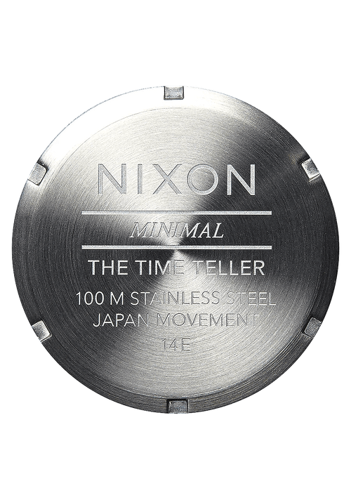 Time Teller Leather Light Gold / White Sunray