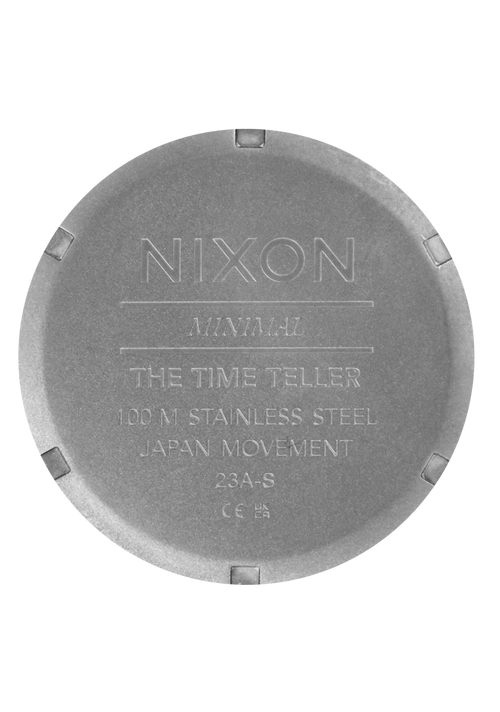 Time Teller Leather Lt Gunmetal / Basalt / Sienna