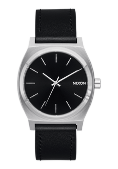 Time Teller Leather Silver / Black
