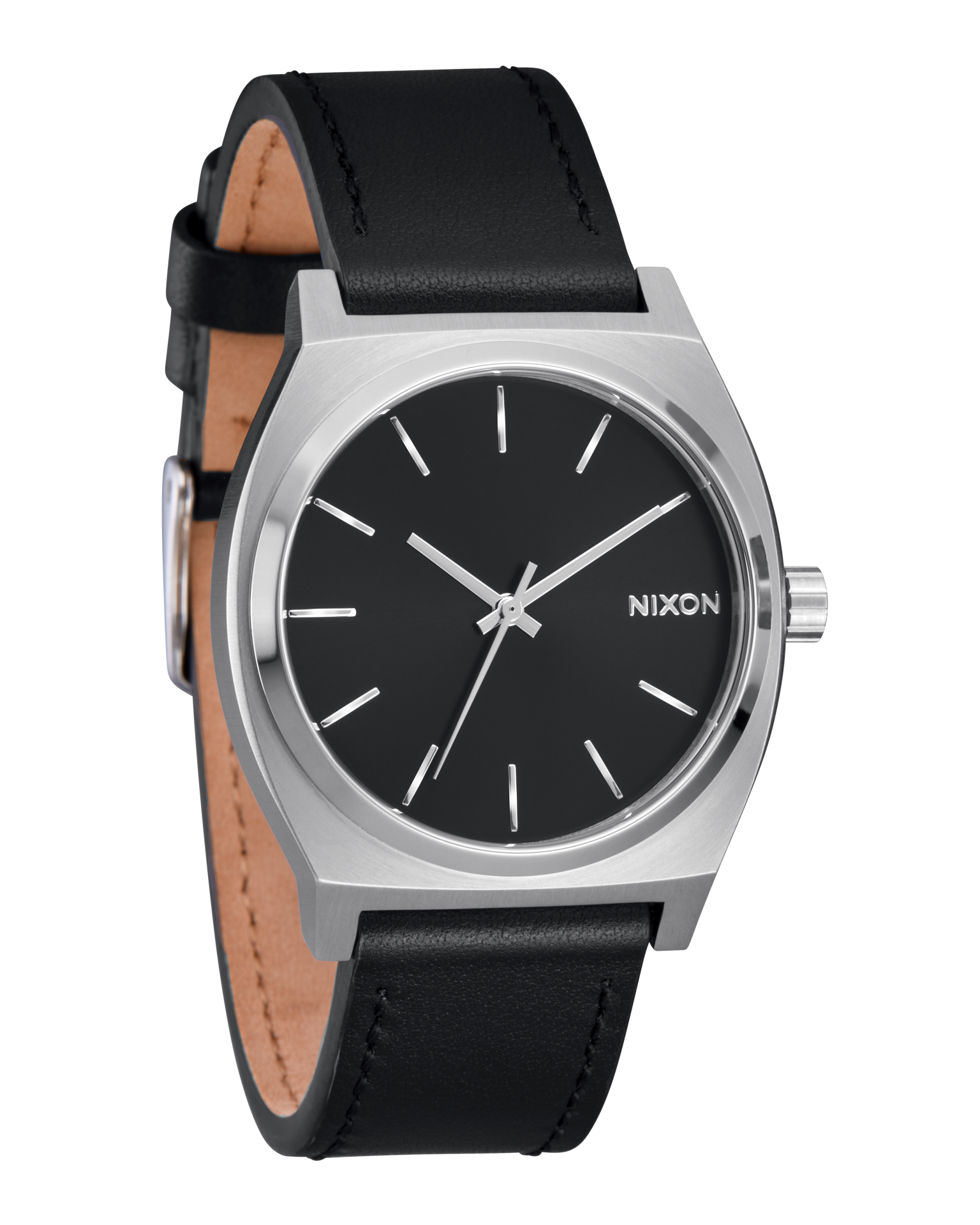Time Teller Leather Silver / Black View 2