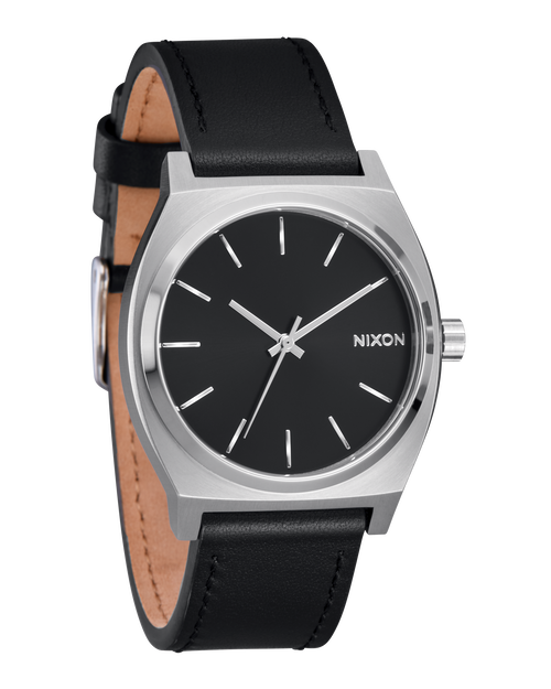 Time Teller Leather Silver / Black