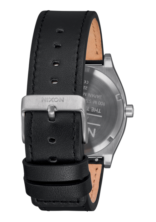 Time Teller Leather Silver / Black