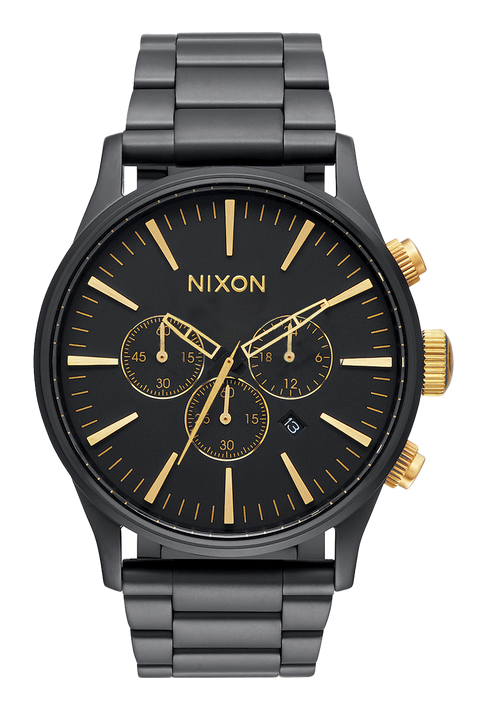 Sentry Chrono Matte Black / Gold
