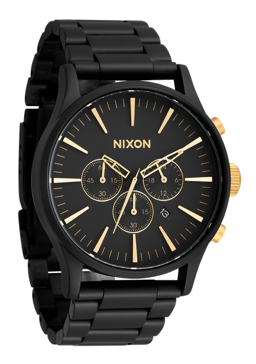 Sentry Chrono Matte Black / Gold