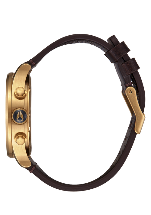 Sentry Chrono Leather Gold / Indigo / Brown