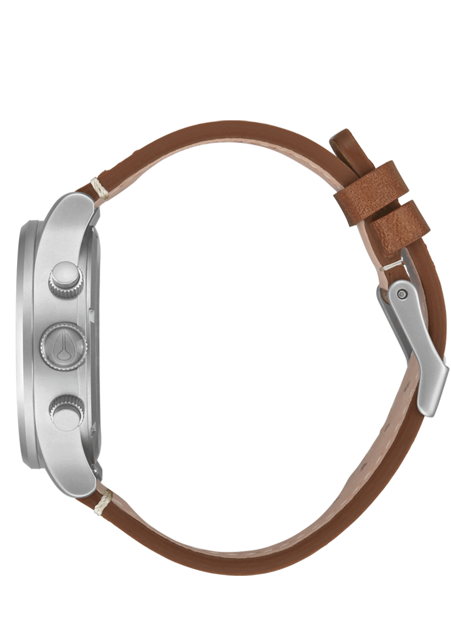 Sentry Chrono Leather Lt Gunmetal / Basalt / Sienna View 3
