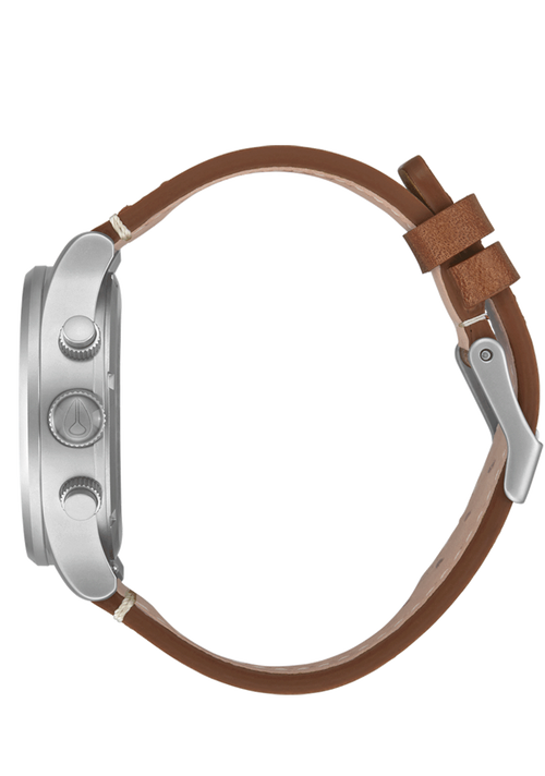 Sentry Chrono Leather Lt Gunmetal / Basalt / Sienna