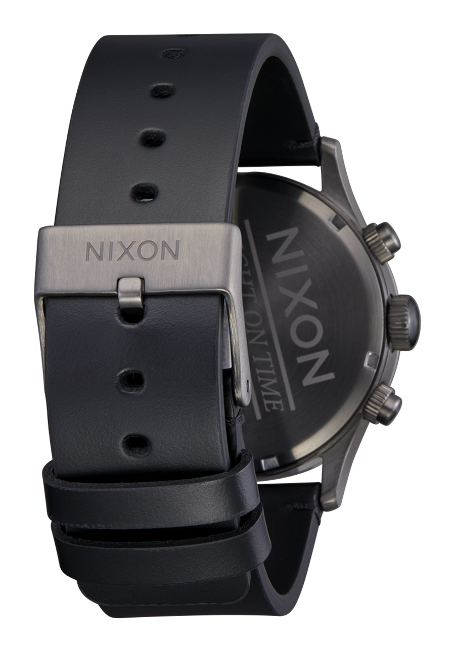 Sentry Chrono Leather All Gunmetal / Black View 4