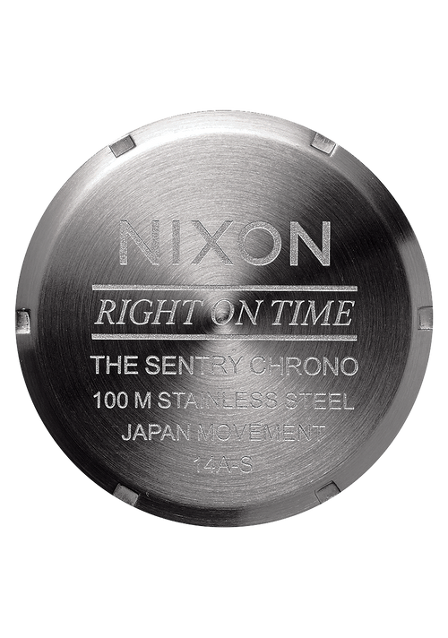Sentry Chrono Leather All Gunmetal / Black