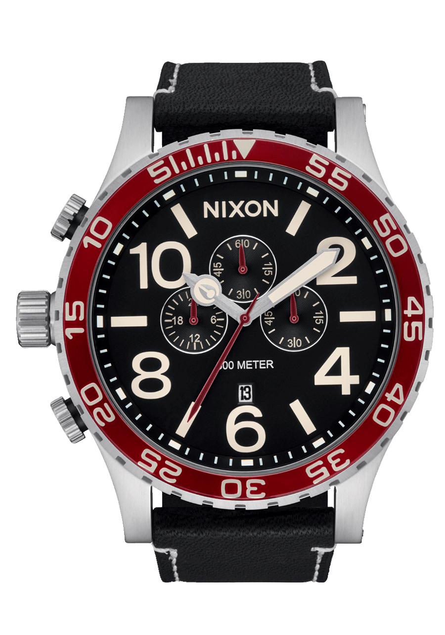 51-30 Chrono Leather Silver / Black / Cranberry View 1