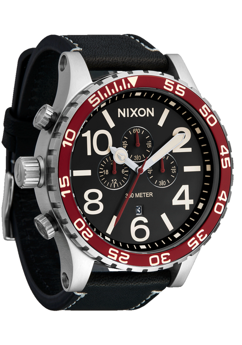 51-30 Chrono Leather Silver / Black / Cranberry