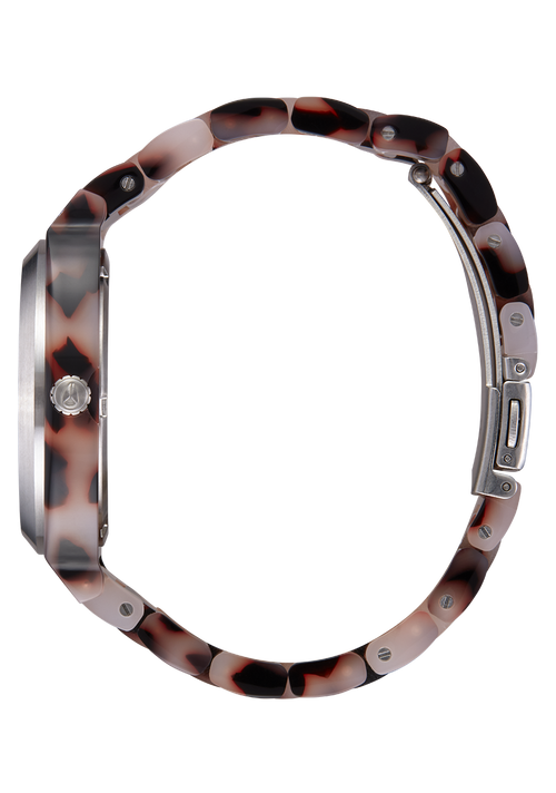 Time Teller Acetate Pink Tortoise  / Mother of Pearl