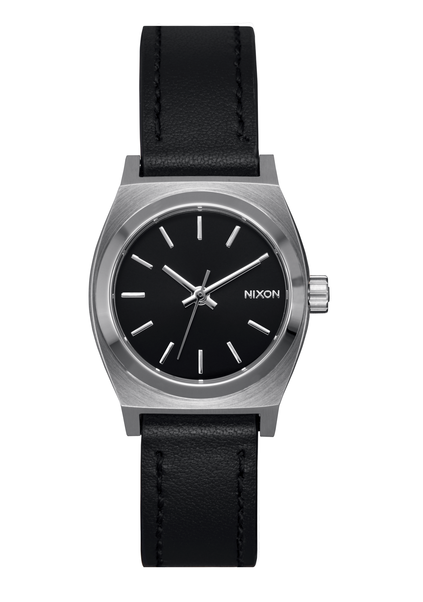 Small Time Teller Leather Silver / Black View 1