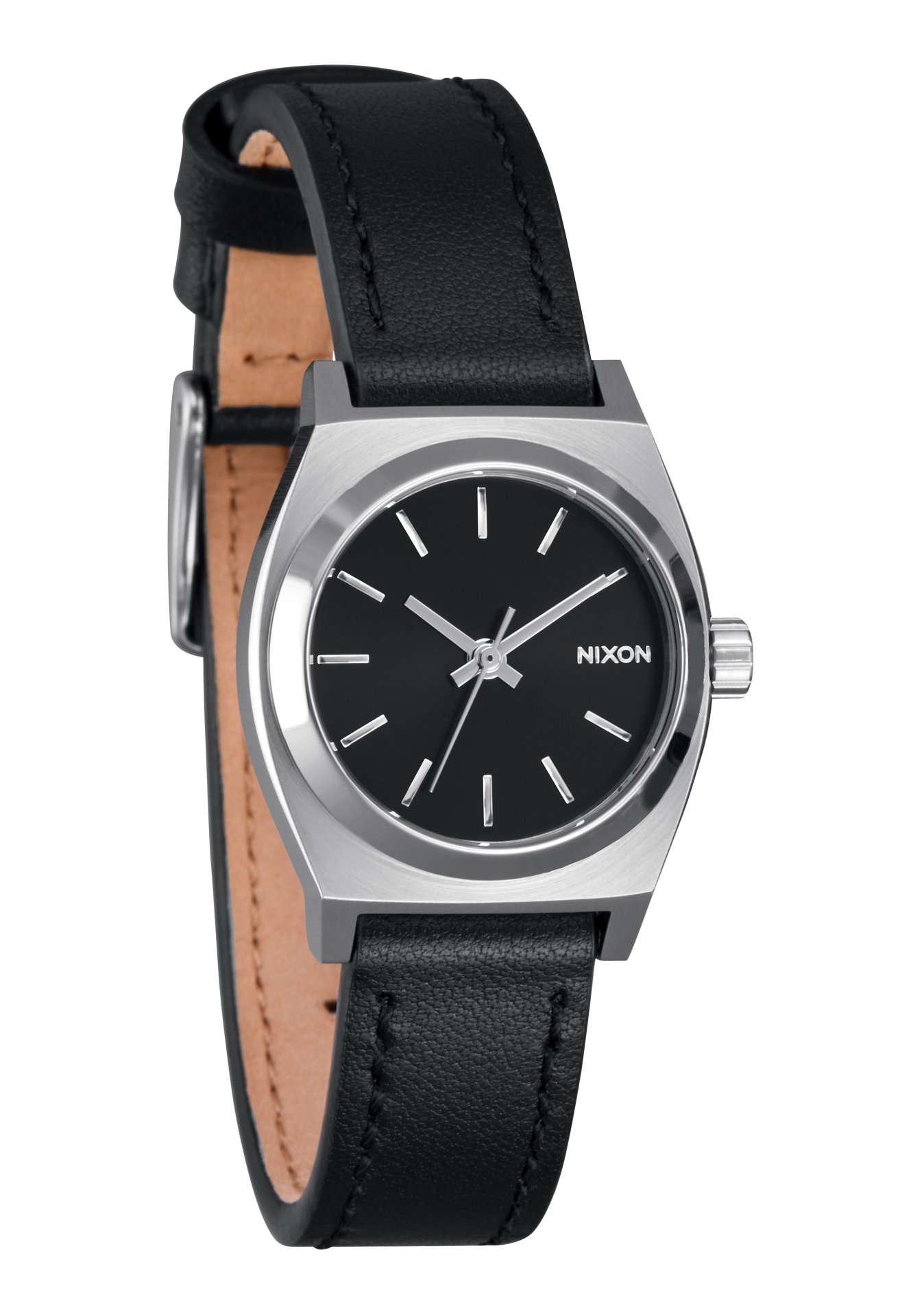Small Time Teller Leather Silver / Black View 2