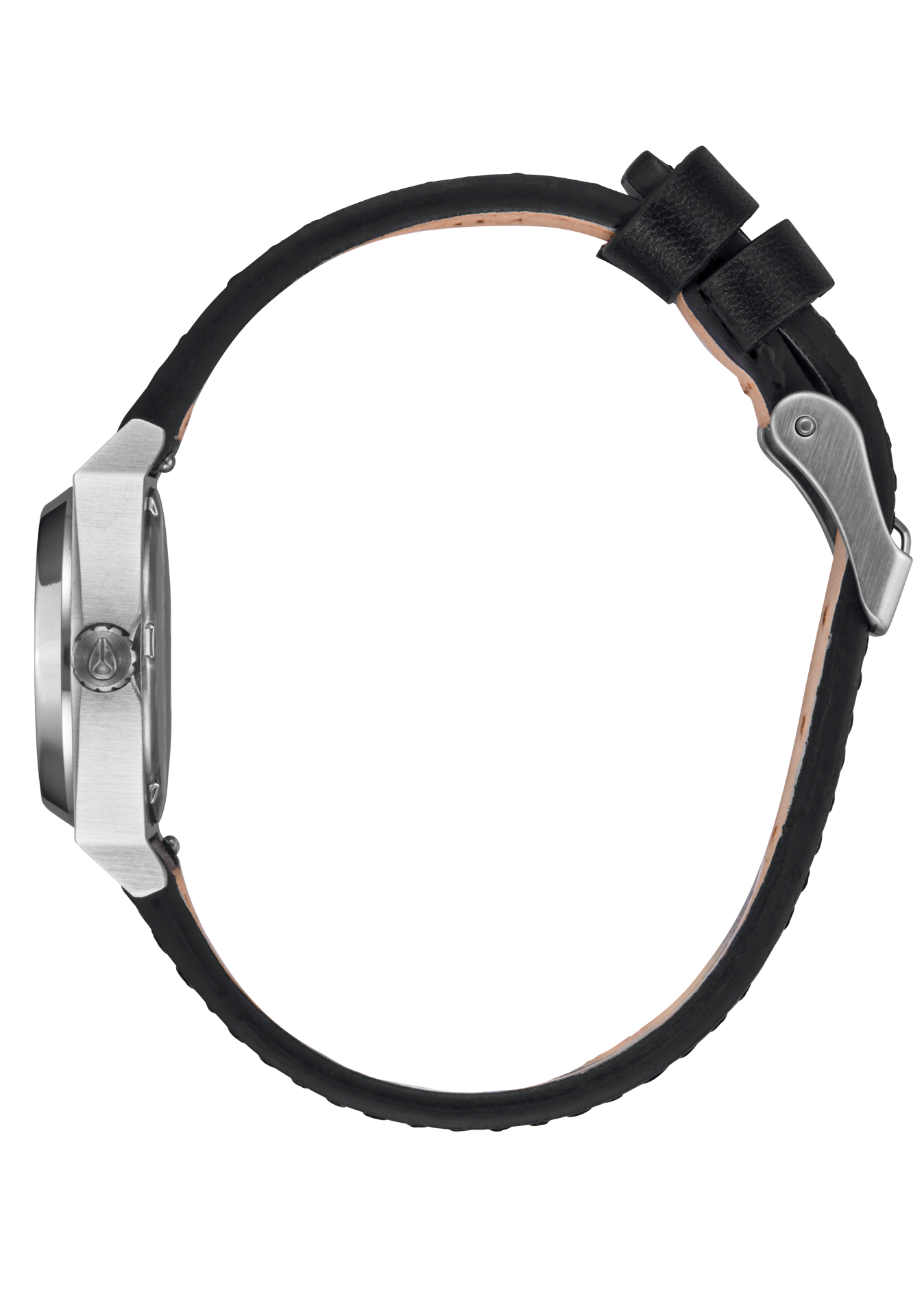Small Time Teller Leather Silver / Black View 3