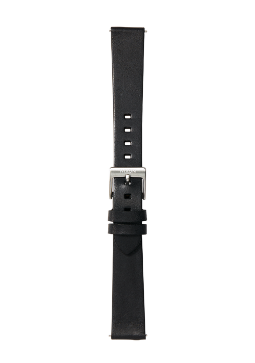 16mm Veg Tanned Leather Band Black