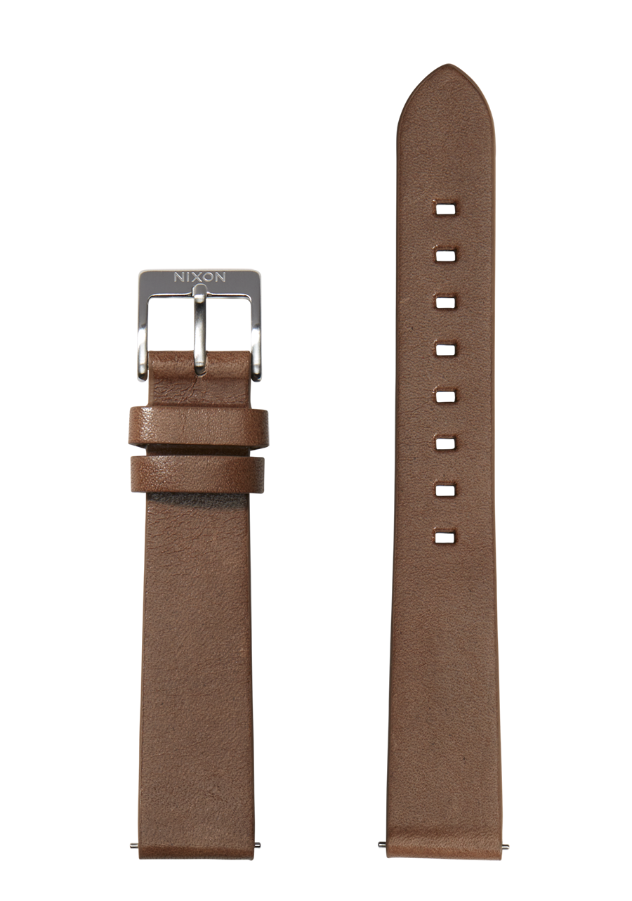 16mm Veg Tanned Leather Band Olive View 1