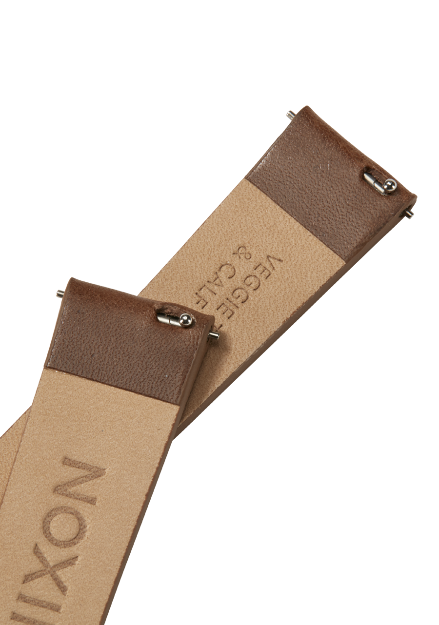 16mm Veg Tanned Leather Band Olive View 4