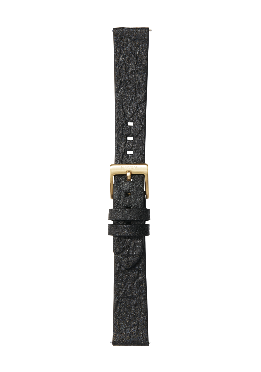 16mm Pineapple Leather Band Black View 2