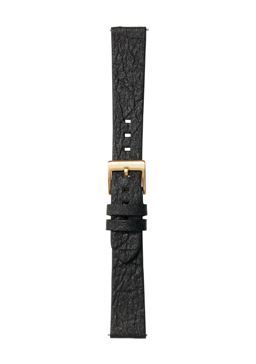 16mm Pineapple Leather Band Black
