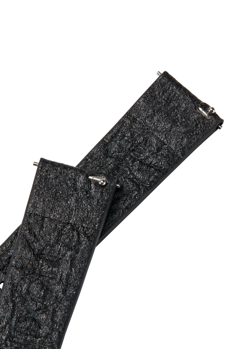16mm Pineapple Leather Band Black