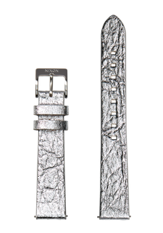 16mm Pineapple Leather Band Silver Foil