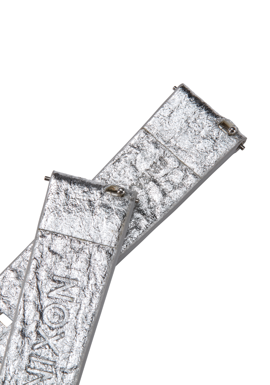 16mm Pineapple Leather Band Silver Foil View 4